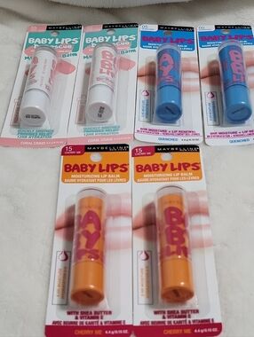 Maybelline Baby Lips Moisturizing Lip Balm Variety 6 - Pack